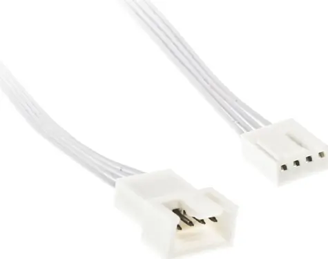 Kolink bílá / Prodlužovací kabel / 4-pin PWM / 30 cm