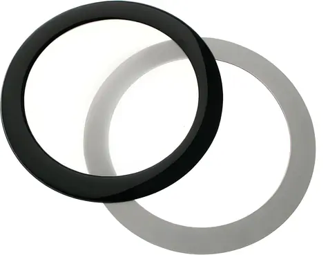 DEMCiflex 92 mm černo-bílý / Prachový filtr / Kulatý / Magnetický