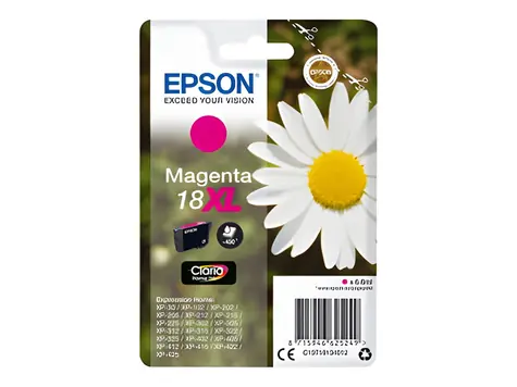 Epson 18XL purpurová / Originální inkoustová cartridge / 6.6 ml / Expression Home XP-212, 215
