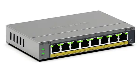 Netgear GS108EP-100EUS / Switch / 8x 10/100/1000 Mbps / VLAN / QoS