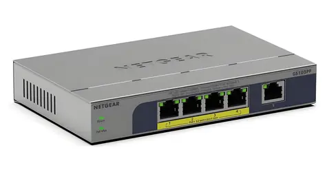 Netgear GS105PP-300EUS / Switch / 5x Gigabit PoE+ / IEEE 802.3at