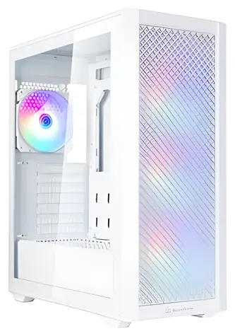 SilverStone FARA 515X bílá / PC skříň / Midi-Tower / ARGB / Temperované sklo