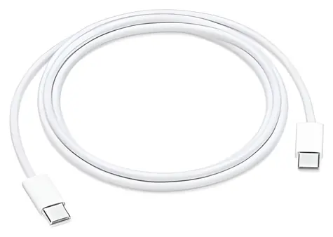 iPhone bílá / Datový kabel / USB-C na USB-C / PVC / OEM