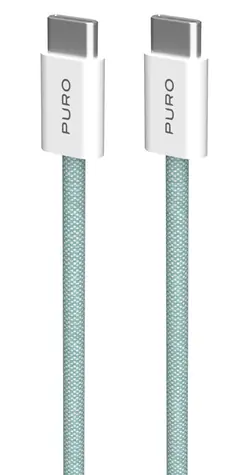 Puro Fabrik FABK4 island mist / Kabel USB-C (M) - USB-C (M) / 1,5 m / 60 W