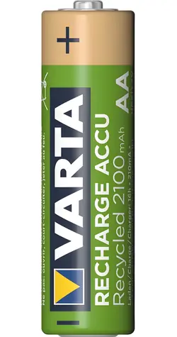 Varta Recycled / Nabíjecí baterie AA / 2100 mAh 2 ks / 1.2V / NiMH / v blistru