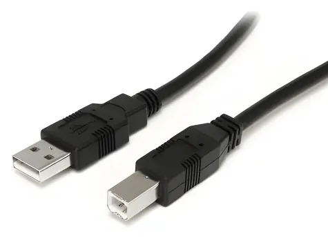 StarTech USB2HAB30AC černá / Kabel USB-A na USB-B / aktivní / 9 m / USB 2.0