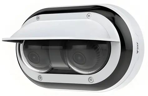 AXIS P4708-PLVE / Venkovní panoramatická IP kamera / kopule / 2x 8 Mpx / Antivandal / Den a noc