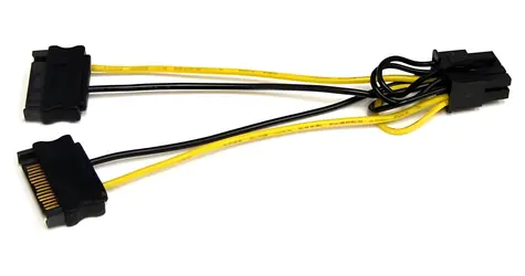 StarTech SATA - 8-pin PCIe / Napájecí kabel / 15 cm