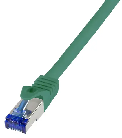 Logilink Patchkabel Ultraflex Cat.6A zelená / Patch kabel / S/FTP / 0,5 m / RJ-45