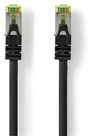 Nedis RJ45 - RJ45 černá / Patch kabel / CAT7 / S/FTP / 1 m / LSZH