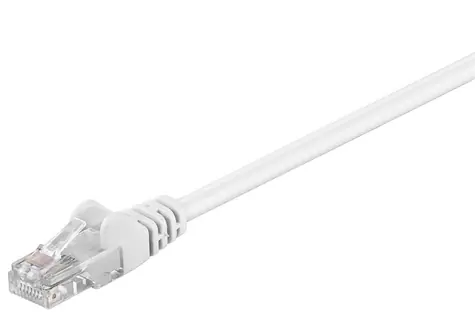 Goobay 68508 UTP patchkabel bílý / Síťový kabel / kat. 5e / 5 m