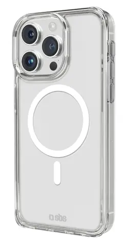 SBS Light Mag pro iPhone 15 Pro transparentní / Pouzdro / MagSafe
