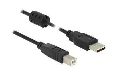 Delock USB 2.0 A/B černá / Kabel / USB-A (M) - USB-B (M) / 1,5 m