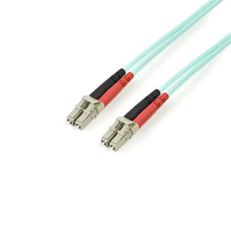 StarTech LC/LC Aqua / Optický patch kabel / 3 m / Multimode OM3 50/125 / Duplex / LSZH