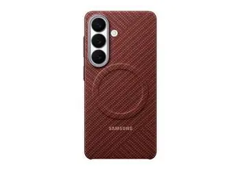 Samsung Galaxy S26 Carbon Magnet Case Coral Red / Kryt na mobil / karbonový / s magnetem