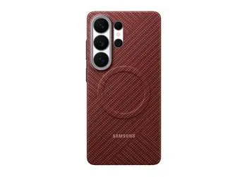 Samsung Galaxy S26 Ultra Carbon Magnet Case Coral Red / Kryt na mobil / karbonový / s magnetem