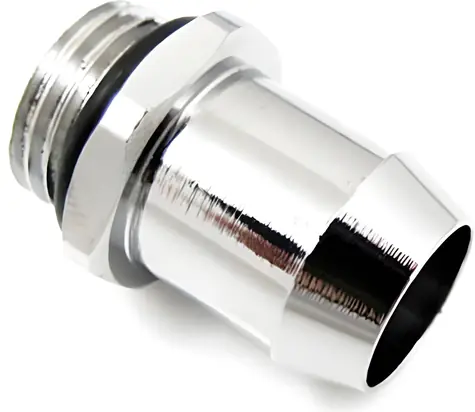 XSPC Přímá přípojka G1/4 palce AG na 13 mm ID chromová / Konektor na trubici 19/13 mm