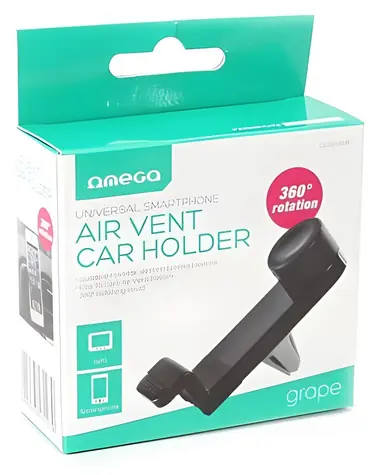 Omega Universal Smart Car Holder černá / Držák do auta / magnetický / do ventilace