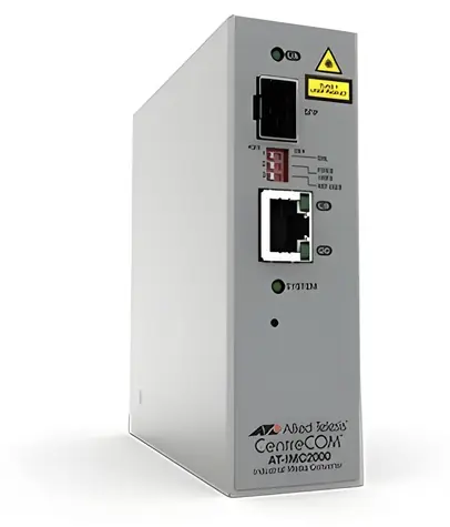 Allied Telesis Industrial / Mediakonvertor / 10/100/1000T na 100X/1000X/SFP / -40 až 75 °C / TAA