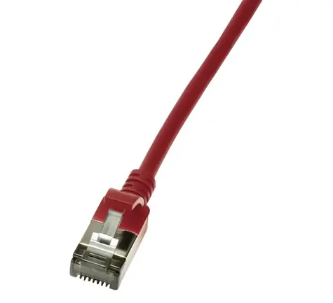 LogiLink červená / Patch kabel / CAT6 / SLIM / U/FTP / 0,3 m