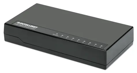 Intellinet Switch 8-port Gigabit Desktop černá / Switch / 8-port / 1000 Mbps