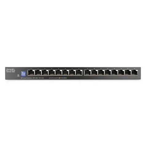 ZyXEL GS1100-16ES / Switch / 16x GLAN / 10/100/1000 Mbps / Fanless / Desktop