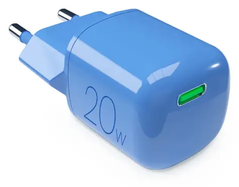 Puro MiniPro Blue Lagon / Nabíjecí adaptér / GaN / 20W / USB-C