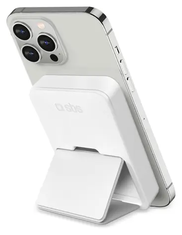SBS Mag Power bílá / Bezdrátová powerbanka / 5000 mAh / MagSafe / 10 W