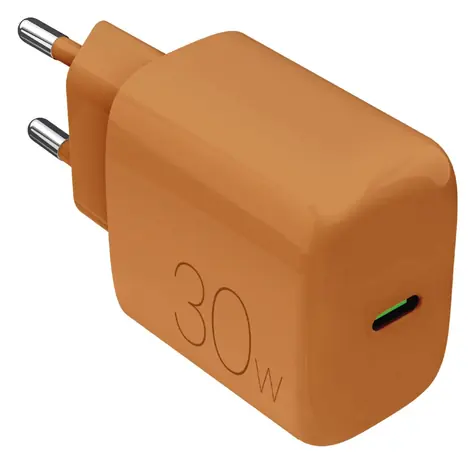 Puro PRO LITE oranžová / Cestovní adaptér / USB-C / PD 30W
