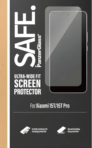 PanzerGlass SAFE černá / Tvrzené sklo / UWF / pro Xiaomi 15T/15T Pro / plně nalepovací
