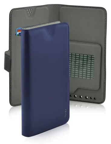 Fonex Twin Universal Book modrá / Pouzdro typu kniha / pro telefony 6,3