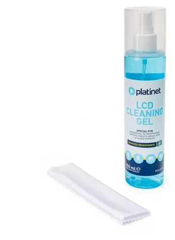 PLATINET PFS6255 / Čisticí gel na LCD / 250 ml + utěrka z mikrovlákna