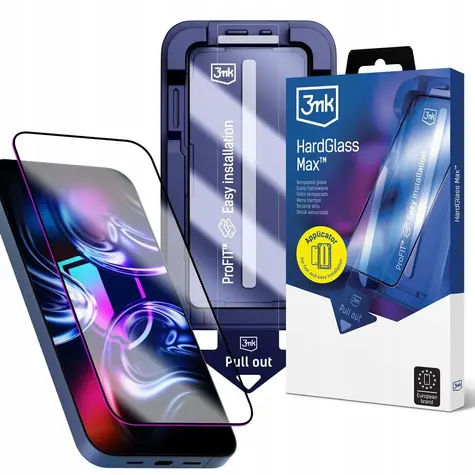 3mk HardGlass Max / Ochranné sklo / Pro Apple iPhone 13/13 Pro/14/16E/17E