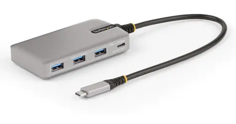 StarTech USB-C Hub 4 porty stříbrná / 3x USB-A + 1x USB-C / 10 Gbps / pro notebooky