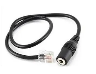 WELL Mairdi MRD-QD172 černá / Redukce / RJ9 na 3,5 mm jack / 0,8 m / pro telefony Yealink