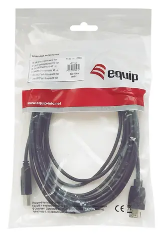 Equip USB 2.0 A-B černá / Kabel / USB-A - USB-B / 2 m