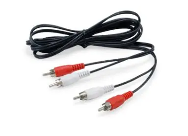 Equip Audiokabel černá / Audio kabel / 2x RCA (M) - 2x RCA (M) / 2,5 m