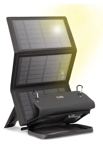 SBS Solar Charger 30W černá / Solární nabíječka / USB-C, USB-A, DC / PD 30 W