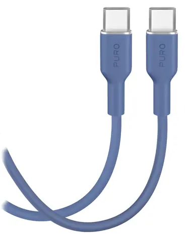 Puro Ice Blue / Datový kabel / USB-C - USB-C / 25 W / 1,5 m