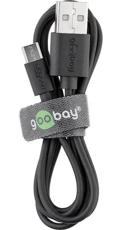 Goobay 46800 černá / Nabíjecí kabel / USB-A - Micro-USB / 1 m