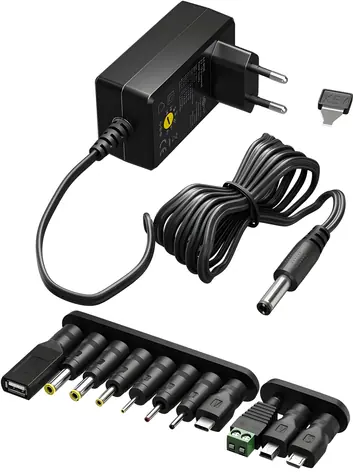 Goobay Univerzální adaptér 3-12V / Napájecí adaptér / max. 7,2 W