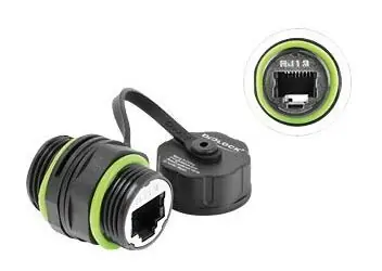Delock 87175 černá / Kabelová spojka / RJ-12 / M20x1,5mm / IP68