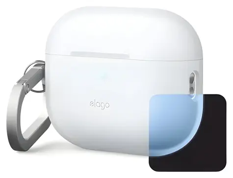 Elago Airpods Pro 3 Silicone Hang Case Nightglow Blue / Pouzdro pro sluchátka / silikon / karabina