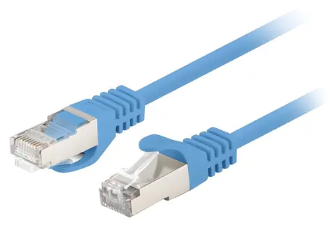 Lanberg UTP CAT6 0,5m modrá 10-pack / Patch kabel / RJ45-RJ45 / Fluke Passed
