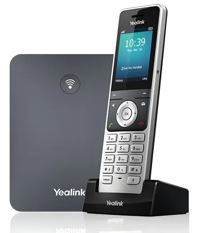 Yealink W76P SIP DECT (základna + ručka W76H) šedá / VoIP telefon / 20x SIP / DECT / Bluetooth