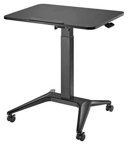 Maclean MC-453 B černá / Pojízdný stolek na notebook / nastavitelná výška / nosnost 8 kg
