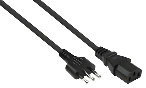 Kabelmeister napájecí kabel CEI 23-16 - C13 černá / Napájecí kabel / Itálie / 1,8 m