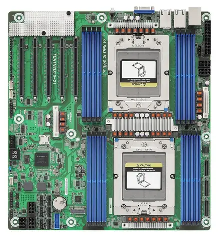 ASRock TURIN2D16-2T / Základní deska / Socket SP5 / AMD EPYC 9004 / 16x DDR5 / 16x SATA / 2x LAN 10GbE / EEB