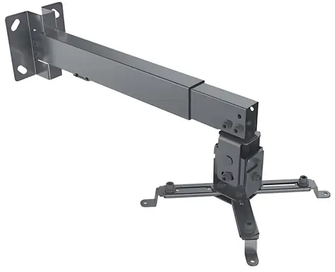Manhattan Držák projektoru černý / Držák / stropní a nástěnný / nosnost 20 kg / výška 43-65 cm