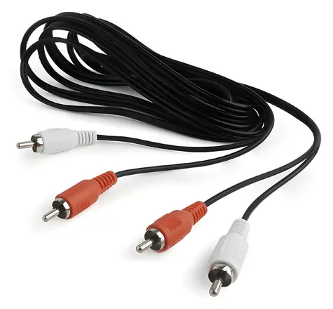 Gembird audio kabel 2x CINCH - 2x CINCH černá / Audio kabel / 1,8 m